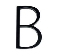 House Numbers Plaques,House Numbers 125mm Floating House Number Letters Big Modern Door Alphabet Home Outdoor 5 In.Black Numbers Address(B)