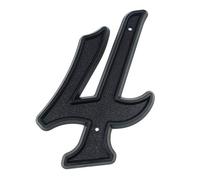 House Numbers Plaques,House Numbers 139mm Números De Endereço Da Casa Grande Do Número Da Casa 3d Uso apto para O Número Da Casa Sinal Exterior Da Porta Digital 5.5 Polegada. #0-9 Plástico Abs Preto(4