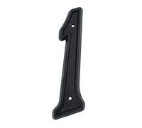 House Numbers Plaques,House Numbers Big House Number Outdoor 139mm Height Door Number ABS Plastic Black Address Numbers Fit use for House 5-1/2 Inch. #0-9(1)