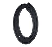 House Numbers Plaques,House Numbers Big House Number Outdoor 139mm Height Door Number ABS Plastic Black Address Numbers Fit use for House 5-1/2 Inch. #0-9(0)
