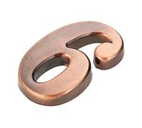 House Numbers Plaques,House Numbers Digit House Number Door Plate Imitation Metal Sign Plastic Outdoor Mailbox Hotel Apartment 0-9 With Self Adhesive Sticker(6 or 9)