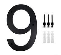 House Numbers Sign, Wall 10Inch Floating Stylish Door Numbers Large Metal Numbers Address Signage Plaque Street Numerals for Home- 9