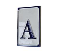 House Numbers Simple Blue & White Hand-painted Italian Ceramic Numbers & Letter Tiles 11cm x 7cm (A)