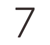 House Numbers Solid Brass 4-12 Inches 10-30cm Big Number Letter Door House Public Black Gold Floating Signature Outdoor Digits(7,152mm 6inch)