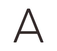 House Numbers Solid Brass 4-12 Inches 10-30cm Big Number Letter Door House Public Black Gold Floating Signature Outdoor Digits(A,152mm 6inch)