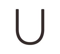 House Numbers Solid Brass 4-12 Inches 10-30cm Big Number Letter Door House Public Black Gold Floating Signature Outdoor Digits(U,100mm 4inch)