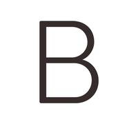 House Numbers Solid Brass 4-12 Inches 10-30cm Big Number Letter Door House Public Black Gold Floating Signature Outdoor Digits(B,100mm 4inch)