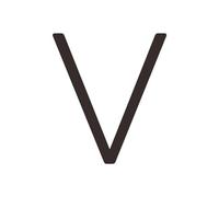 House Numbers Solid Brass 4-12 Inches 10-30cm Big Number Letter Door House Public Black Gold Floating Signature Outdoor Digits(V,127mm 5inch)