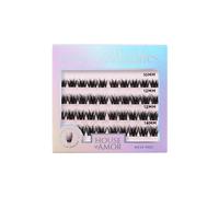 House Of Amor Lazy Girl Pre-Glued Lashes - Midnight In Black Black One Size
