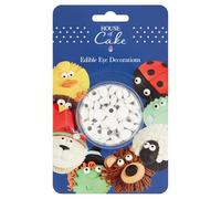 House of Cake Edible Sugar Eyes, Cake Decorations For Animals, Monsters, And Aliens On Cakes, Cupcakes, Muffins, Cookies, 25g, White