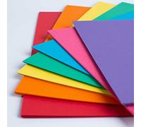 House of Card & Paper A4 160 GSM Card - Rainbow Coloured Card (Pack of 50 Sheets)