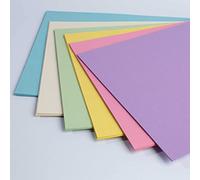 House of Card & Paper A4 210 GSM Card - Rainbow Pastel Coloured Card (Pack of 50 Sheets)