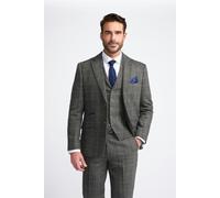 House of Cavani Albert Grey Tweed Check Blazer - 38 Inch Chest