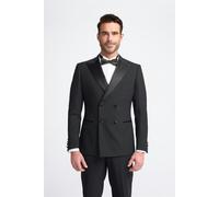 House of Cavani Aspen Black Double Breasted Blazer - 44 Inch Chest