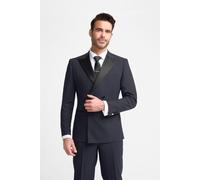 House of Cavani Aspen Midnight Navy Double Breasted Blazer - 44 Inch Chest