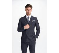 House Of Cavani Bond - Men's Dark Navy Double Breasted Blazer - 40