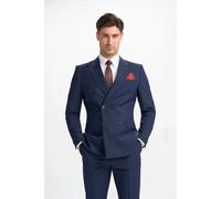 House Of Cavani Bond - Men's Navy 2 Piece Double Breasted Suit - 40" Jacket 34" Trousers