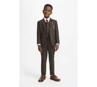 House of Cavani Boys Caridi Brown Three Piece Suit - Age 8