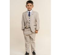 House Of Cavani Boys Caridi Suit in Beige - Beige - 5 Yrs