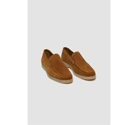 House of Cavani Breezy Tan Slip-On Suede Loafers - UK 9