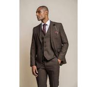 House Of Cavani Caridi - Men's Tweed Brown Blazer - 42