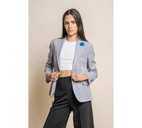 House of Cavani Caridi Sky Check Women's Blazer - Size 14