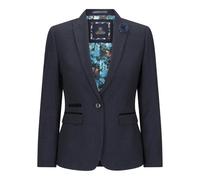 TruClothing Ladies Tweed Navy Check Blazer Wool Classic Hunting Jacket Vintage 1920s Retro - Navy 12