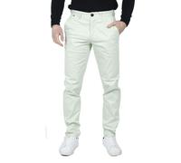 House Of Cavani Dakota - Men's Regular Chino Jeans Trousers Stretch Classic - Light Green - 32W 32L