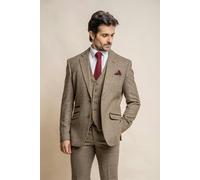 House of Cavani Gaston Sage Tweed Slim Fit Blazer - 36 Inch Chest
