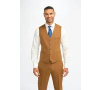 House Of Cavani James - Men's Camel Brown Wool Waistcoat - 40