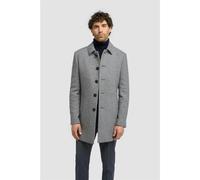 House Of Cavani Kerry - Men's Grey Wool Blend Houndstooth Tweed Overcoat - 44