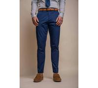 House Of Cavani Mario - Men's Summer Blue Smart Trousers - 30W 32L