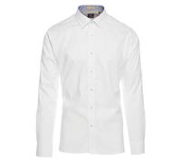 House Of Cavani Men's Stretch Cotton Button Shirt Formal 1920's Blinders - White - Medium