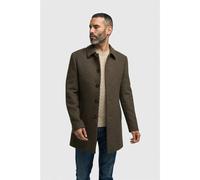 House Of Cavani Pearson - Men's Brown Wool Blend Houndstooth Tweed Overcoat - 40