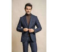 House Of Cavani Seeba - Men's Classic Navy Blue Blazer - 50