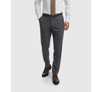 House Of Cavani Thomas - Men's Navy Wool Blend Herringbone Tweed Trousers - 46W 32L