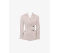 House of CB Womens House of CB Hudson Hourglass Stretch-Woven Blazer Incense M