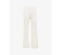 House of Cb Womens Off White Vanna Flared-hem Knitted Trousers L