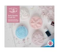 House of Crafts Bath Bombe Craft, Single Craft Kit Set, Multicoloured, Includes Bath Bombe Moulds, Bicarbonate Powder, Citric Acid, Colourants, Fragrance, Measuring Scoop, Mixing Bag & Pipette