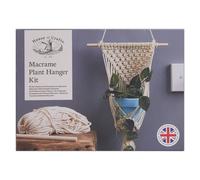 House Of Crafts Macrame Plant Hanger, Single Craft Kit, Natural, Start A Craft Set Includes 1 x Wooden Dowel, Thick Cord, Instructions