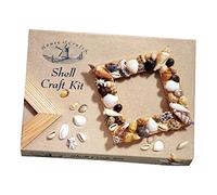 House Of Crafts Shell Craft Mini Kit, Single Craft Kit Set, Multicoloured, Includes Selection of Sea Shells, MDF Frame, PVA Adhesive, Varnish, Brush, Instructions
