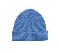 House of Dalziel Clyde Fisherman Lambswool Beanie - Blue