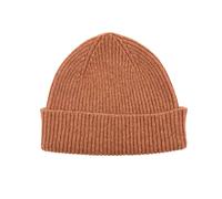 House of Dalziel Clyde Fisherman Lambswool Beanie - Copper