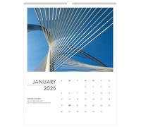 House of Doolittle 2025 Monthly Wall Calendar, Abstract Architecture, 11 x 14 Inches, January - December (HOD315-25)