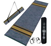 House of Handmade™ - Premium Cotton Yoga Mats for Women and Men, 2X6 feet, 5mm thick, Anti Skid backing, Light Weight, Machine Washable, Non Slip for Home Exercise & Pilates (Grey)