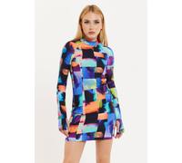 House of Holland Women's Abstract Patchwork Print Dress | Size: 12 House Of Holland Multicolor 12