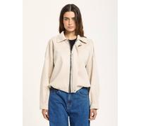 House Of Holland Beige Oversized Faux Suede Jacket Beige One Size