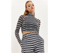 House Of Holland Black And White Top Multi 8