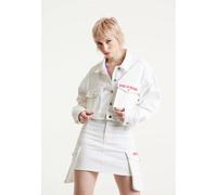 House Of Holland Bulldog Embroidered White Denim Jacket White 14