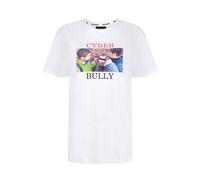 House of Holland Women's Cyber Bully' White Tee | Size: Large House Of Holland White L